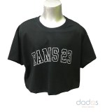 Rams 23 camiseta chica Silhoutte negra